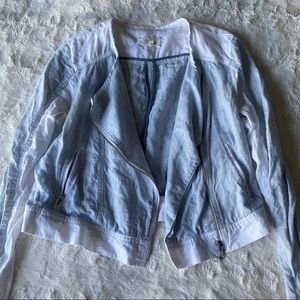 Lou and Grey light blue crop jacket